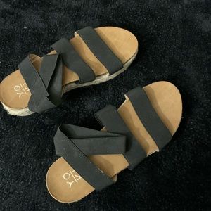 Cute black sandals